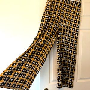 Zara silky wide-leg palazzo pants